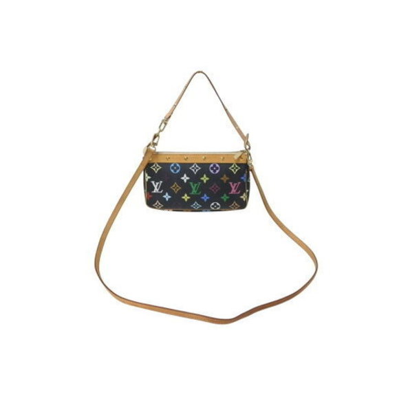 Louis Vuitton Accessory Pouch Monogram Multi Black Takashi Murakami - Picture 1 of 9